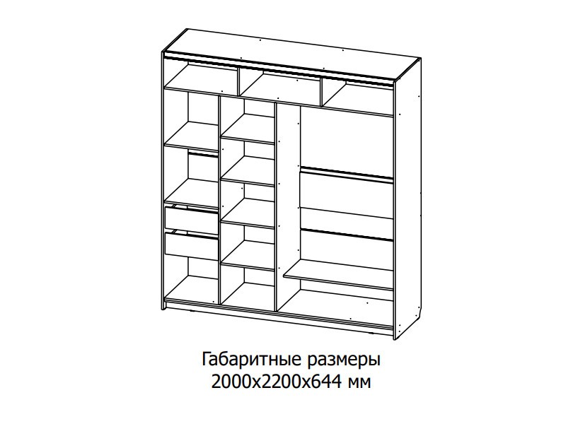 Шкаф купе sv мебель 25