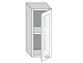 1.30.3 Шкаф настенный (h=720) на 300мм с 1-ой стекл. дверцей в Челябинске - mebel74.com | фото