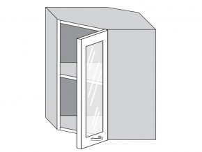 1.60.3у Шкаф настенный (h=720) угловой на 600мм со стекл. дверцей в Челябинске - mebel74.com | фото