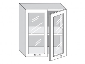 1.60.4 Шкаф настенный (h=720) на 600мм с 2-мя стек.дверцами в Челябинске - mebel74.com | фото