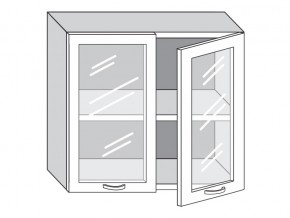 1.80.4 Шкаф настенный (h=720) на 800мм с 2-мя стек.дверцами в Челябинске - mebel74.com | фото