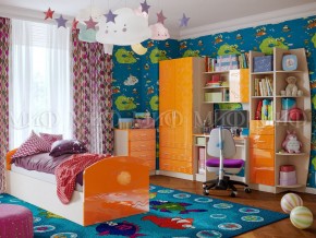 Детская комната Юниор-2 Оранжевый металлик в Челябинске - mebel74.com | фото