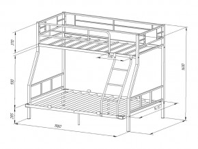 Двухъярусная кровать Гранада-1 140 Слоновая кость в Челябинске - mebel74.com | фото 2