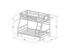 Двухъярусная кровать Гранада 1 ПЯ Коричневая в Челябинске - mebel74.com | фото 2