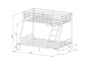 Двухъярусная кровать Гранада-2 140 белая в Челябинске - mebel74.com | фото 2