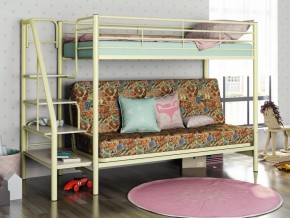 Двухъярусная кровать с диваном Мадлен 3 Слоновая кость-марки в Челябинске - mebel74.com | фото