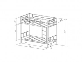 Двухъярусная кровать Севилья 2 Я Серая в Челябинске - mebel74.com | фото 2