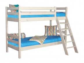 Двухъярусная кровать Соня вариант 10 с наклонной лестницей белая в Челябинске - mebel74.com | фото 2