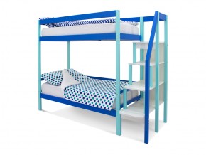 Двухъярусная кровать Svogen мятно-синий в Челябинске - mebel74.com | фото