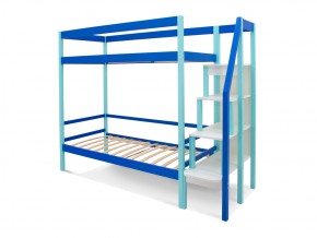 Двухъярусная кровать Svogen с ящиками мятно-синий в Челябинске - mebel74.com | фото 2