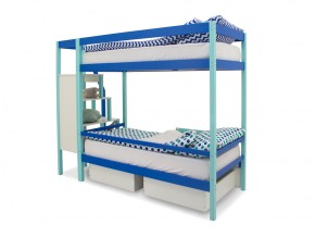 Двухъярусная кровать Svogen с ящиками мятно-синий в Челябинске - mebel74.com | фото 5