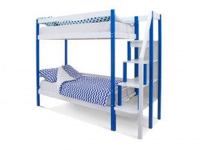 Двухъярусная кровать Svogen сине-белый в Челябинске - mebel74.com | фото