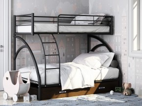 Двухъярусная кровать Виньола-2 Я черный в Челябинске - mebel74.com | фото 1
