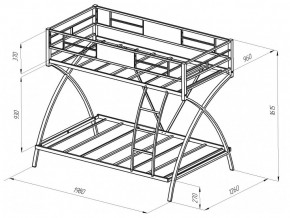 Двухъярусная кровать Виньола Серая в Челябинске - mebel74.com | фото 2