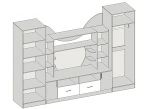 Гостиная Аллегро вариант 5 венге Linum/дуб белфорт в Челябинске - mebel74.com | фото 2