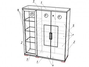 Гостиная модульная Тиффани в Челябинске - mebel74.com | фото 3