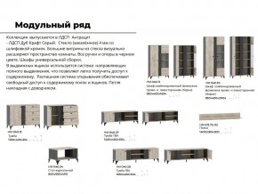 Гостиная Отис Дуб Крафт Серый/Антрацит в Челябинске - mebel74.com | фото 5