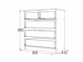 Комод 8 фант венге-млечный дуб в Челябинске - mebel74.com | фото 2