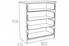 Комод Акварель НМ 013.71-01 М Капучино в Челябинске - mebel74.com | фото 2