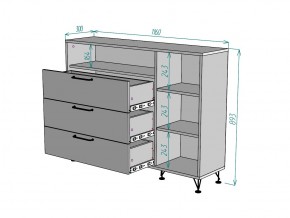 Комод Лофт K90 в Челябинске - mebel74.com | фото 3