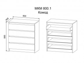 Комод Марли МКМ800.1 в Челябинске - mebel74.com | фото 2