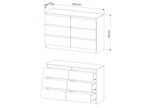 Комод Мори МК1200.6/4 Белый в Челябинске - mebel74.com | фото 3