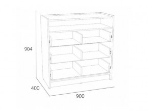 Комод Оттавия НМ 011.04 Антрацит в Челябинске - mebel74.com | фото 2