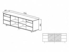 Комодино Moderno-2200 Ф3 в Челябинске - mebel74.com | фото 5