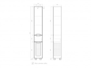 Комплект мебели в ванную Callao 400 в Челябинске - mebel74.com | фото 7