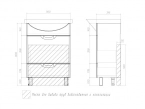 Комплект мебели в ванную Callao 600 с ящиками в Челябинске - mebel74.com | фото 4