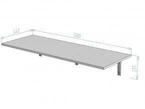 Консоль складная T89 ширина 1200 в Челябинске - mebel74.com | фото 2