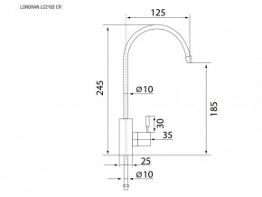 Кран для чистой воды LC2103 в Челябинске - mebel74.com | фото 2