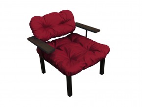 Кресло Дачное бордовая подушка в Челябинске - mebel74.com | фото