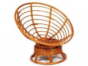 Кресло-качалка Papasan w 23/01 B с подушкой Cognac, экошерсть Коричневый в Челябинске - mebel74.com | фото 4