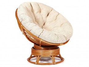 Кресло-качалка Papasan w 23/01 B с подушкой Cognac, ткань Старт в Челябинске - mebel74.com | фото