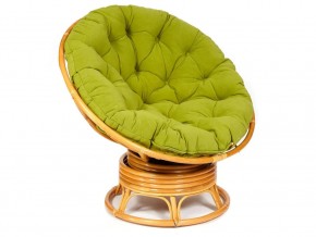 Кресло-качалка Papasan w 23/01 B с подушкой Honey, флок Олива в Челябинске - mebel74.com | фото 1