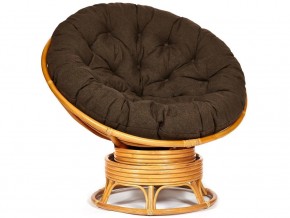 Кресло-качалка Papasan w 23/01 B с подушкой Honey, ткань Коричневый в Челябинске - mebel74.com | фото