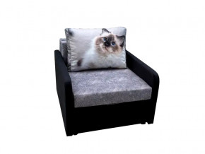 Кресло кровать Канзасик с подлокотниками кот голубые глаза в Челябинске - mebel74.com | фото