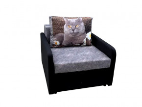 Кресло кровать Канзасик с подлокотниками кот с ромашкой в Челябинске - mebel74.com | фото