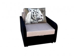 Кресло кровать Канзасик с подлокотниками тигр белый в Челябинске - mebel74.com | фото