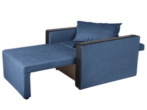 Кресло-кровать Милена с подлокотниками велюр синий в Челябинске - mebel74.com | фото 2
