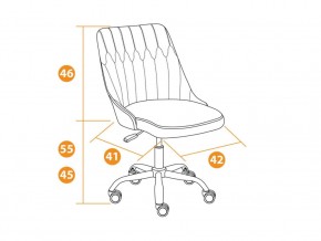 Кресло офисное Swan флок коричневый в Челябинске - mebel74.com | фото 2