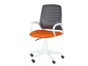 Кресло оператора Ирис white стандарт черный/оранжевый в Челябинске - mebel74.com | фото 3