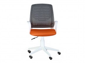 Кресло оператора Ирис white стандарт черный/оранжевый в Челябинске - mebel74.com | фото 4