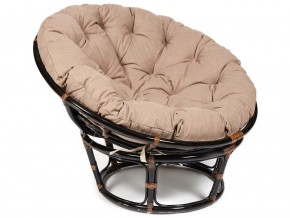 Кресло Papasan 23/01 W с подушкой Antique brown, экошерсть Коричневый в Челябинске - mebel74.com | фото 1