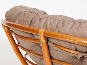 Кресло Papasan 23/01 W с подушкой Cognac, экошерсть Коричневый в Челябинске - mebel74.com | фото 3