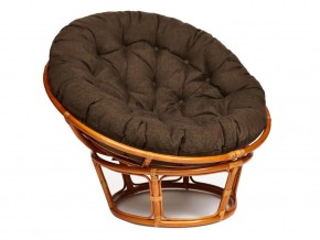 Кресло Papasan 23/01 W с подушкой Cognac, ткань Коричневый в Челябинске - mebel74.com | фото 1