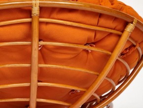 Кресло Papasan 23/01 W с подушкой Cognac, ткань Оранжевый в Челябинске - mebel74.com | фото 2