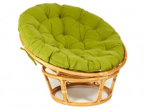 Кресло Papasan 23/01 W с подушкой Honey, флок Олива в Челябинске - mebel74.com | фото 1