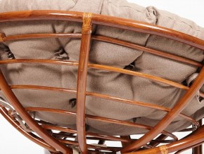 Кресло Papasan 23/01 W с подушкой Pecan, экошерсть Коричневый в Челябинске - mebel74.com | фото 4